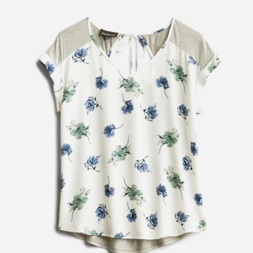 Cheylee Tie-back mixed material - Bundle any 2 tops for $10